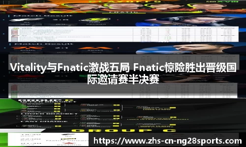 Vitality与Fnatic激战五局 Fnatic惊险胜出晋级国际邀请赛半决赛